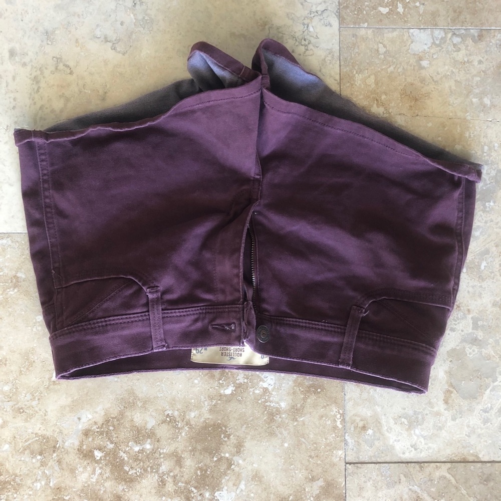 Hollister purple shorts.
